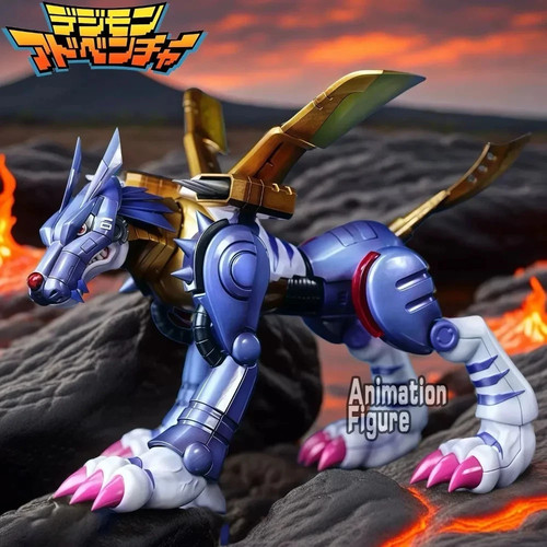 9cm digimon metal - metal, garurumon